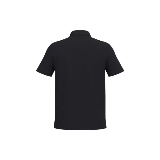 IB295 férfi galléros pamut piké póló, Ideal Black-3XL