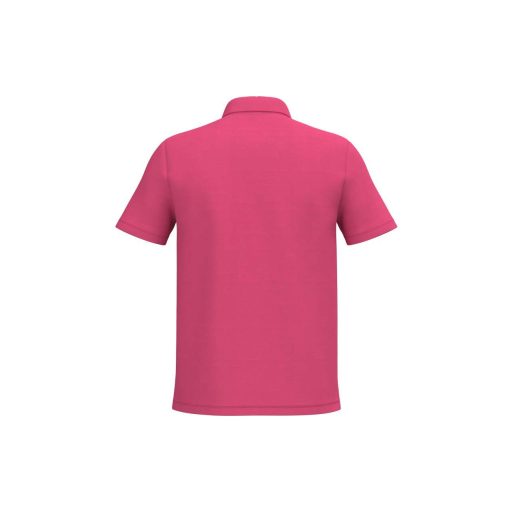 IB295 férfi galléros pamut piké póló, Ideal Fuchsia-L