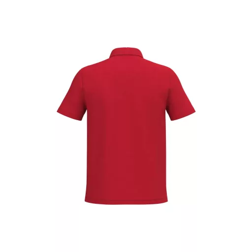 IB295 férfi galléros pamut piké póló, Ideal Red-S