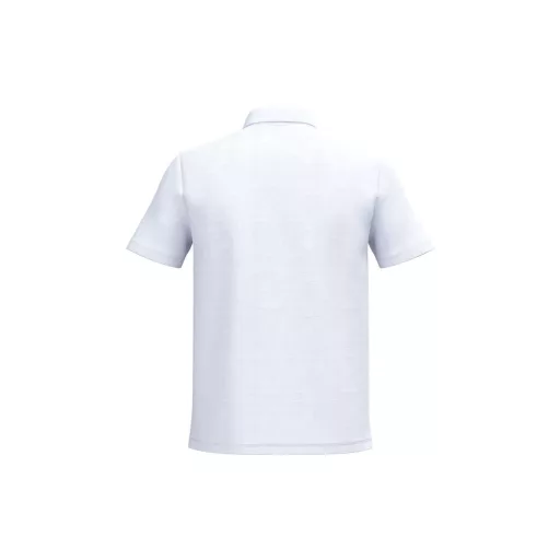 IB295 férfi galléros pamut piké póló, Ideal White-2XL
