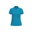 IB296 Női galléros pamut piké póló, Ideal Atoll Blue-S