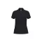 IB296 Női galléros pamut piké póló, Ideal Black-L