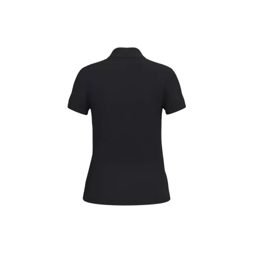 IB296 Női galléros pamut piké póló, Ideal Black-L