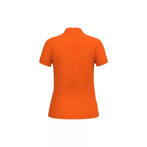 IB296 Női galléros pamut piké póló, Ideal Orange-S