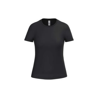   IB311 Ideal 150 egyenes szabású Női pamut póló, Ideal Black-XS
