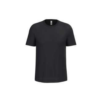   IB320 Ideal 190 rövid ujjú, körkötött férfi pamut póló, Ideal Black-XS