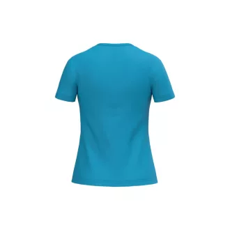   IB321 Ideal 190 rövid ujjú pamut Női póló, Ideal Atoll Blue-XS