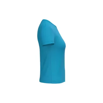   IB321 Ideal 190 rövid ujjú pamut Női póló, Ideal Atoll Blue-XS