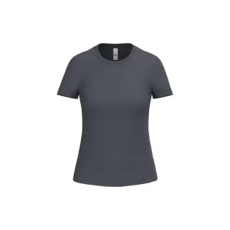   IB321 Ideal 190 rövid ujjú pamut Női póló, Ideal Dark Grey-XS