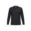 IB323 Ideal 190 unisex hosszú ujjú, körkötött pamut póló, Ideal Black-2XL