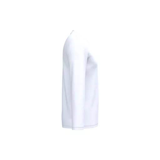 IB323 Ideal 190 unisex hosszú ujjú, körkötött pamut póló, Ideal White-XL