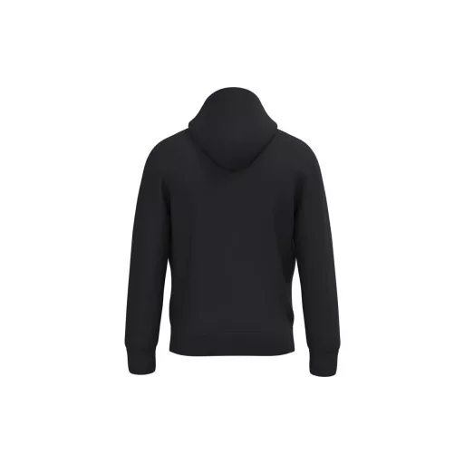 IB402 unisex körkötött kapucnis pulóver, Ideal Black-L