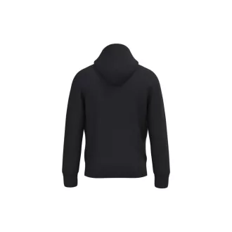 IB402 unisex körkötött kapucnis pulóver, Ideal Black-XS