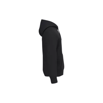 IB402 unisex körkötött kapucnis pulóver, Ideal Black-XS