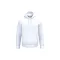 IB402 unisex körkötött kapucnis pulóver, Ideal White-XL