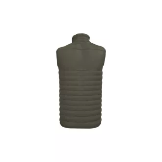   IB6172 bélelt, steppelt férfi mellény, Ideal Urban Khaki-S
