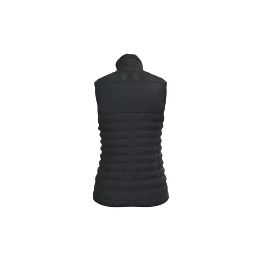 IB6173 bélelt, steppelt Női mellény, Black-XS