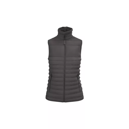 IB6173 bélelt, steppelt Női mellény, Dark Grey-L