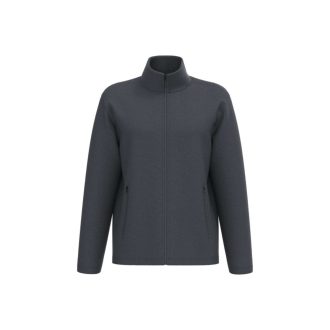   IB900 unisex polár pulóver, elején végig cipzáras, Ideal Dark Grey-XS