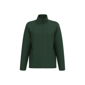   IB900 unisex polár pulóver, elején végig cipzáras, Ideal Forest Green-XS