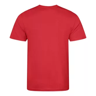 JC001 környakas sport férfi póló Just Cool, Fire Red-S