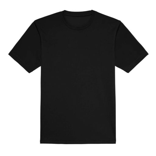 JC001 környakas sport férfi póló Just Cool, Jet Black-5XL