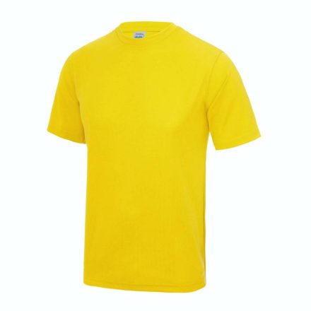 Just Cool JC001 környakas férfi póló, Sun Yellow