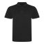 JP001 tri-blend galléros férfi póló Just Polos, Heather Black-S