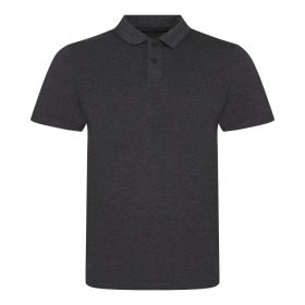   JP001 tri-blend galléros férfi póló Just Polos, Heather Charcoal-S