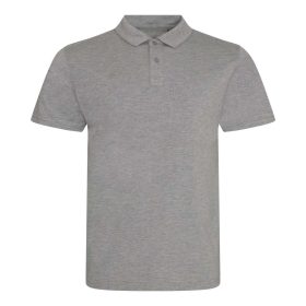   JP001 tri-blend galléros férfi póló Just Polos, Heather Grey-S