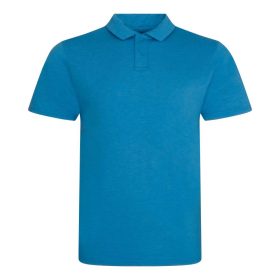  JP001 tri-blend galléros férfi póló Just Polos, Heather Sapphire Blue-S