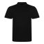JP001 tri-blend galléros férfi póló Just Polos, Solid Black-2XL