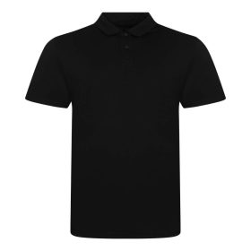   JP001 tri-blend galléros férfi póló Just Polos, Solid Black-S
