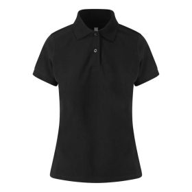 JP002F sztreccs galléros Női póló Just Polos, Black-M