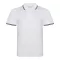 Just Polos JP003 galéros sztreccs póló, White/Navy R