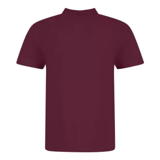   JP100 mikropiké unisex galléros póló Just Polos, Burgundy-S