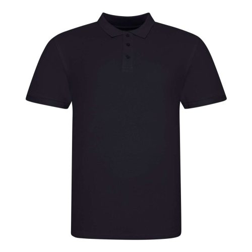 JP100 mikropiké unisex galléros póló Just Polos, Deep Black-S