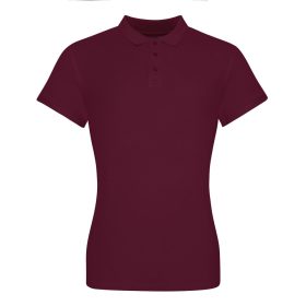   JP100F rövid ujjú Női galléros póló Just Polos, Burgundy-XS