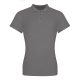 JP100F rövid ujjú Női galléros póló Just Polos, Charcoal-XL