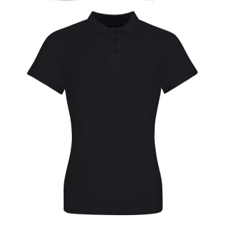   JP100F rövid ujjú Női galléros póló Just Polos, Deep Black-2XL