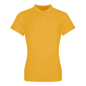   JP100F rövid ujjú Női galléros póló Just Polos, Mustard-XS