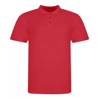   JP100 mikropiké unisex galléros póló Just Polos, Fire Red-S