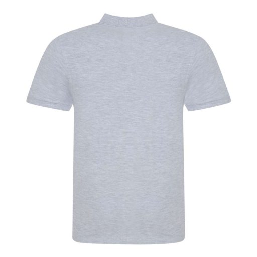 JP100 mikropiké unisex galléros póló Just Polos, Heather Grey-M
