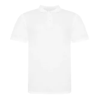 JP100 mikropiké unisex galléros póló Just Polos, White-S