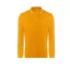JP103 hosszú ujjú galléros pamut póló Just Polos, Mustard/White-M