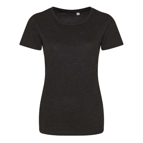 JT001F tri-blend Női rövid ujjú póló Just Ts, Heather Black-XL