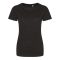 JT001F tri-blend Női rövid ujjú póló Just Ts, Heather Black-XL