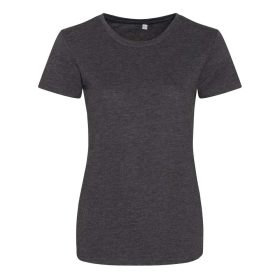   JT001F tri-blend Női rövid ujjú póló Just Ts, Heather Charcoal-XS