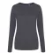 JT002F tri-blend Női hosszú ujjú póló Just Ts, Heather Charcoal-L