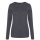 JT002F tri-blend Női hosszú ujjú póló Just Ts, Heather Charcoal-XS